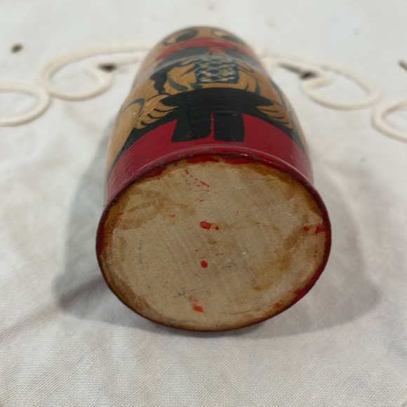 Vintage Wooden Caricature Asian Man - Picture 3 of 9